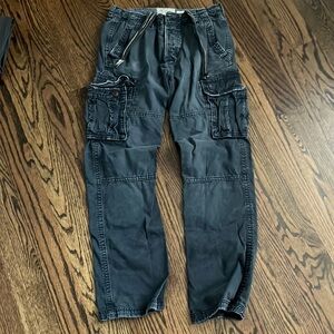 Abercrombie & Fitch Men's Cargo Pants - Slate Blue